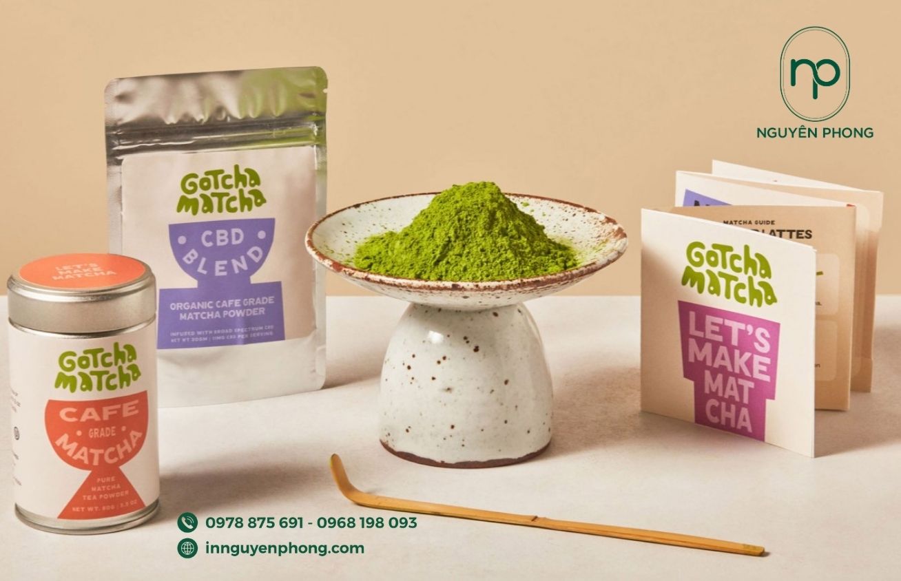 Top 50+ mẫu tem nhãn bột trà xanh đẹp, được ưa chuộng nhất 2025